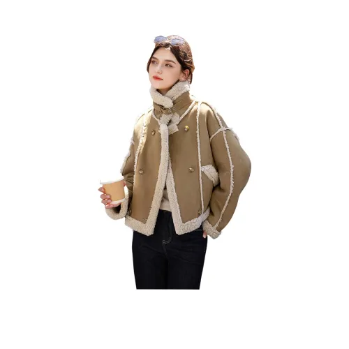 TOUCH Cropped Jacket Women's Dark Khaki TOUCH Укороченная Куртка Женская Темный Хаки