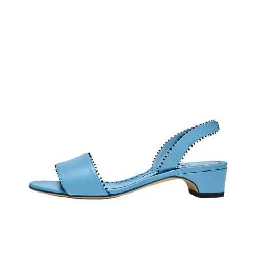 MANOLO BLAHNIK Patobar One Ремешок Сандалии 3 см Женские Синие