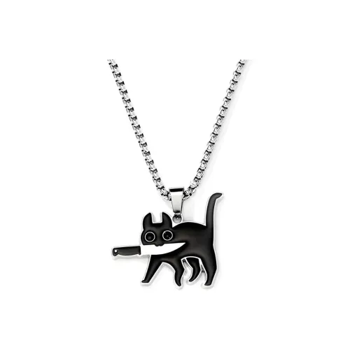 FOREVER MELODY Титановые стальные ожерелья мужские черные