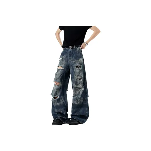 UPWARD LAB Blue Unisex Jeans