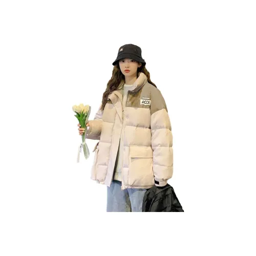 Tonlion Пуховик Женский Светлый Бежевый Абрикос