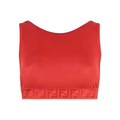FENDI Женские Майки Красного Цвета