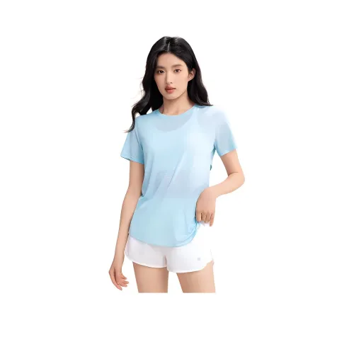 361° Yoga T-Shirt Женская Перистый Синий