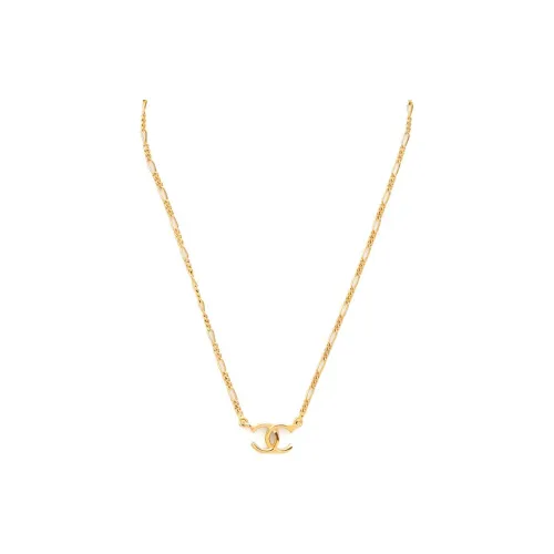 CHANEL CC Золотое Покрытие Ожерелья Женские Золото