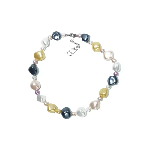 Get'em ON Смешанный Гальванизированный Жемчужная Раковина Нержавеющая Сталь Ожерелья Унисекс