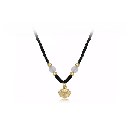 MUYAN Благоприятный Персонаж Peace Замковая Ожерелье Женское