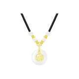 [Белый агат] Спокойная застежка ожерелье