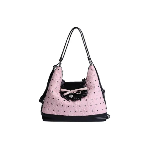 YIN.SIMON ПУ (полиуретан) Сумка через плечо Стандартная Женская Розовая