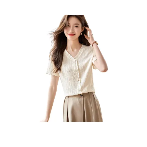 Mo Han Yi Mei T Рубашка Женская Экрю