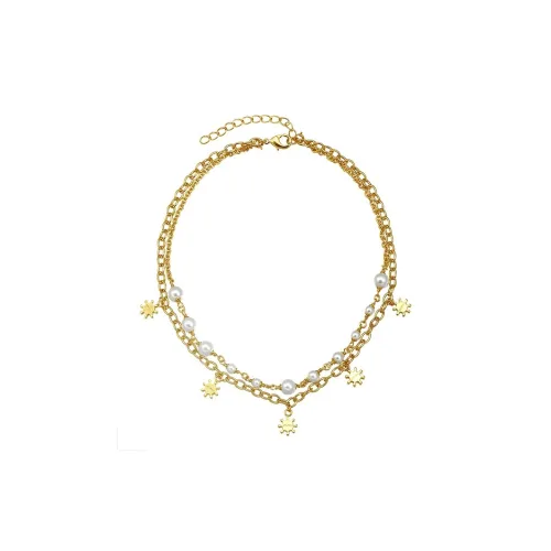 AHLOOPS Медные ожерелья унисекс золотые