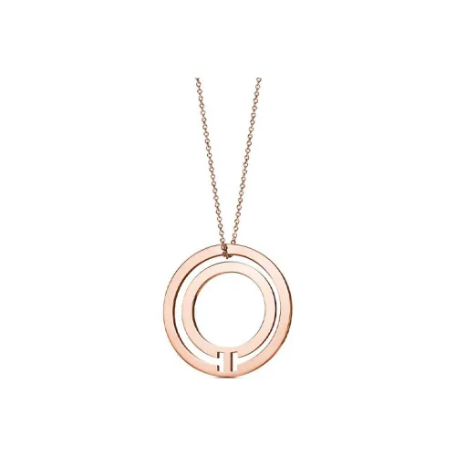 TIFFANY & CO. T Ожерелье Розово-золотое Женское