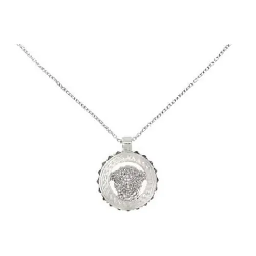 VERSACE Браслеты из латани Унисекс Серебряный