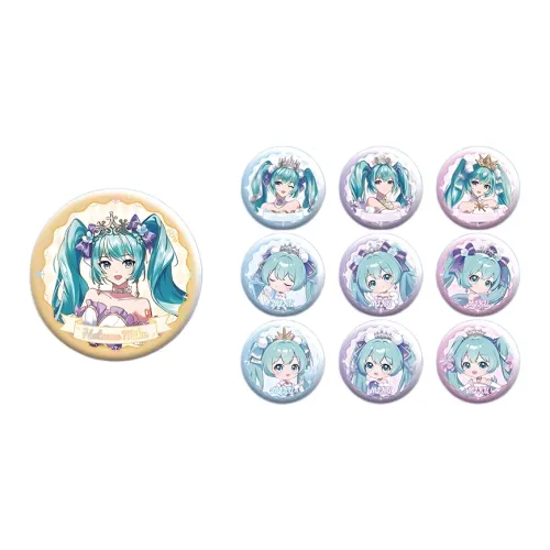 GUANGBO Мику Хацунэ Мерч Милый GOOD Looking Значок Rice С рельефом Anime Collection Первый снег Rhythm Collection Значки