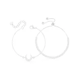 Пара браслетов со звездами и луной