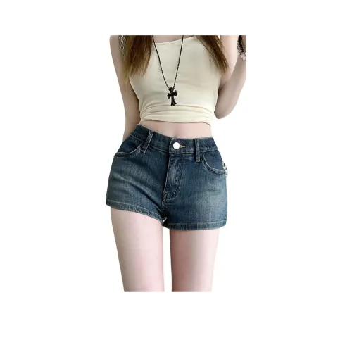 OMOIDAS Синие Женские Джинсовые Шорты