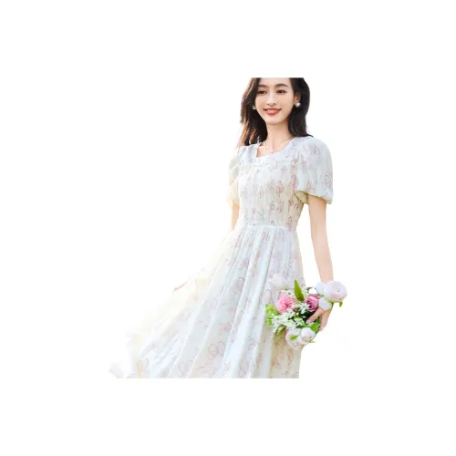 VICTORIA VERA Короткий рукав Платье Женское Светло-красное