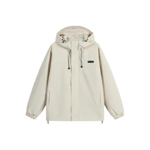 361° Шерсть Белый Мужские Куртки