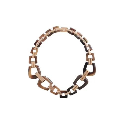 Hermes Ecuyere Metal Necklaces Женские