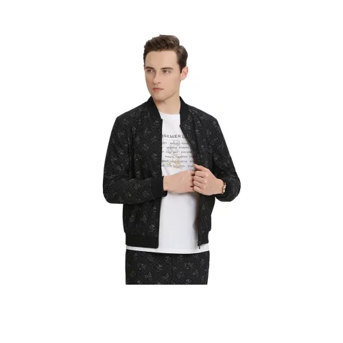 POSEMER Чисто черный, цветочный, мужской трикотаж