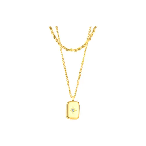 West Island Нержавеющая сталь Ожерелье Золотое Женское