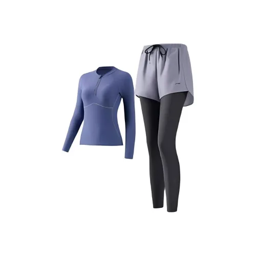 Комплект купальника с подкладкой женский синий и серый Tale