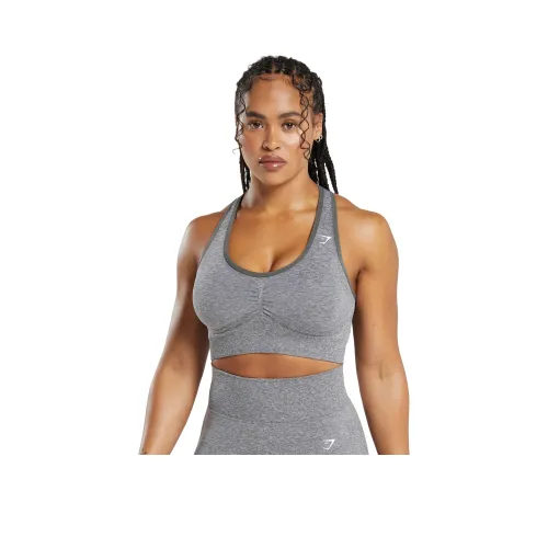 GYMSHARK Брушированный Серый / Белый Грязевой Серый Женское Спортивное Белье
