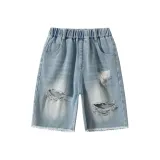 Женский рваный крой, брюки с средней манжетой