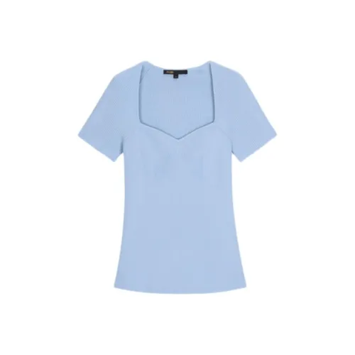 Maje Небесно-голубой Женский Трикотаж