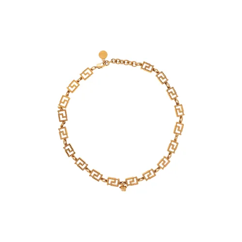 VERSACE Металлические ожерелья Золотой Унисекс