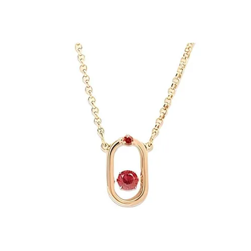 Swarovski Una Crystal Alloy Necklaces Women's Rose Gold