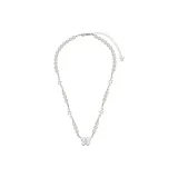 Серебряная бабочка, серебряное ожерелье