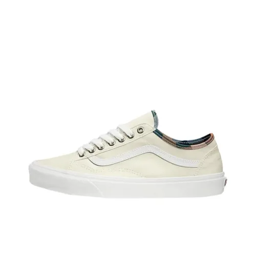 Vans Old Skool Устойчивые к истиранию Низкие Кроссовки для скейтбординга Мужские Белые