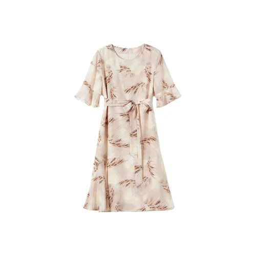 Devanro Короткий рукав Платье Женское