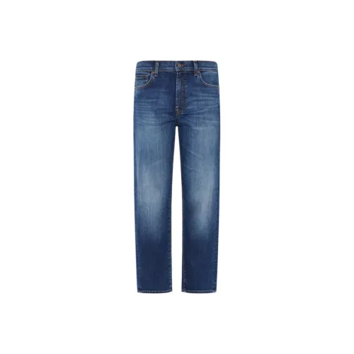 SEVEN FOR ALL MANKIND Темно-синие Женские Джинсы