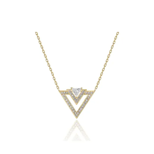Glam Ever Циркон Треугольник Ожерелье Женское