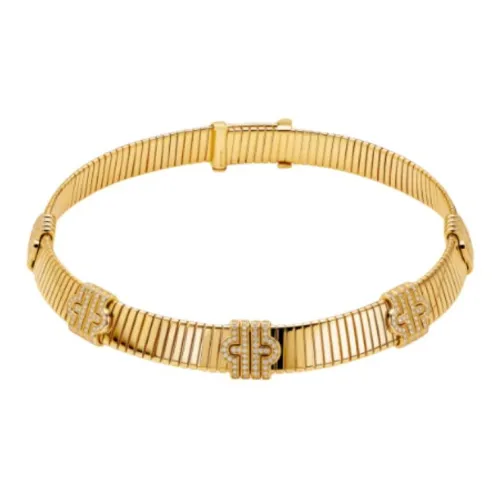 BVLGARI 18К золото ожерелье с бриллиантами женское золото