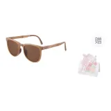 Осенний коричневый каркас с линзами цвета чайного