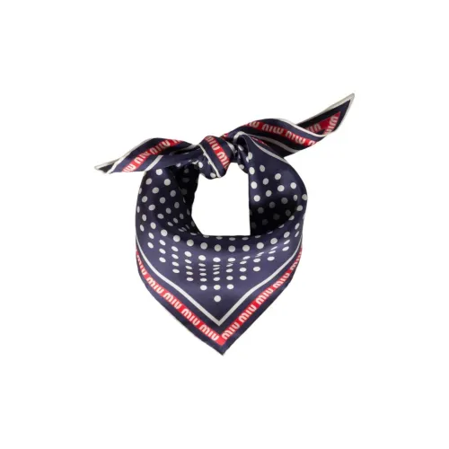 MIU MIU Ткань Шелковые Шарфы Женские Многоцветные