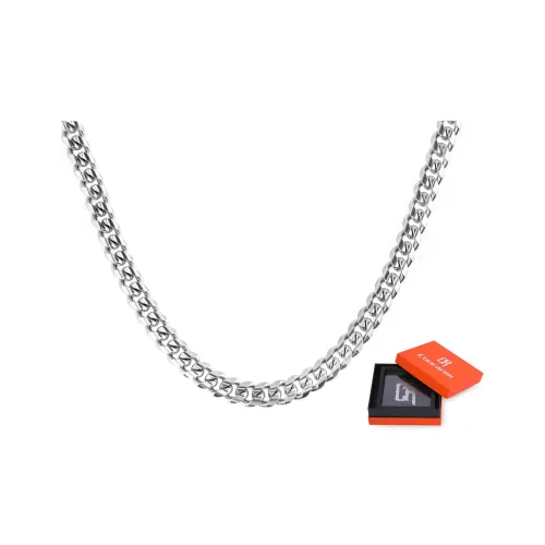 Cooraree Титановая сталь Ожерелье Серебряное Унисекс