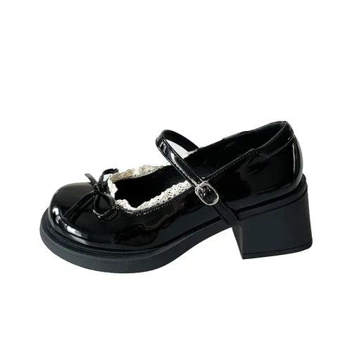 Medd Грубый каблук Туфли Мэри Джейн Женские
