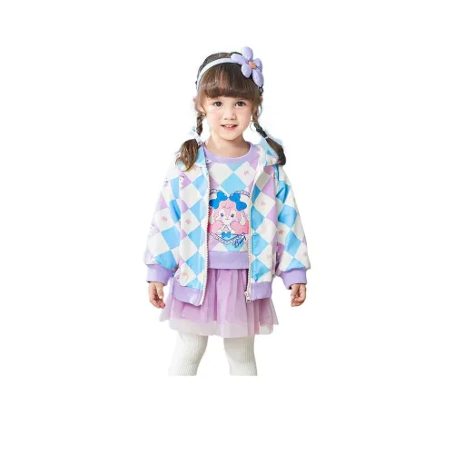 YIQIBAOBEI Белый Фиолетовый Rhombage Kids Куртки
