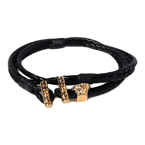 VERSACE Телячья кожа Ожерелья Мужской Черный
