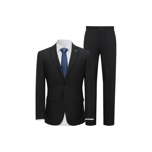 HLA Темно-синий 60Suit+Брюки Мужской Деловой костюм