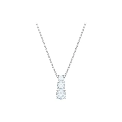 Swarovski Stilla Attract Ожерелья с родиевым покрытием Женское Белое