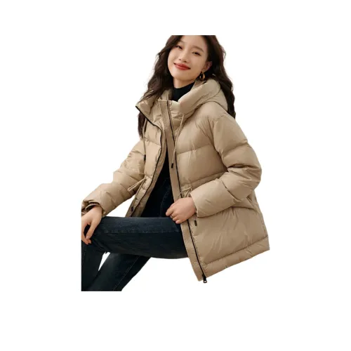 Mo Han Yi Mei Пуховик Женские Шампанское