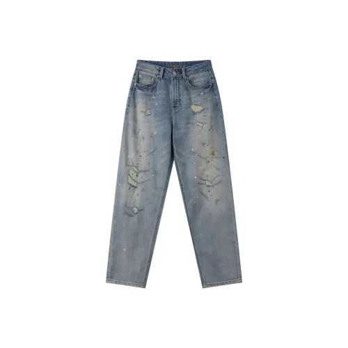 DE MINCOLLECTION Светло-синие женские джинсы