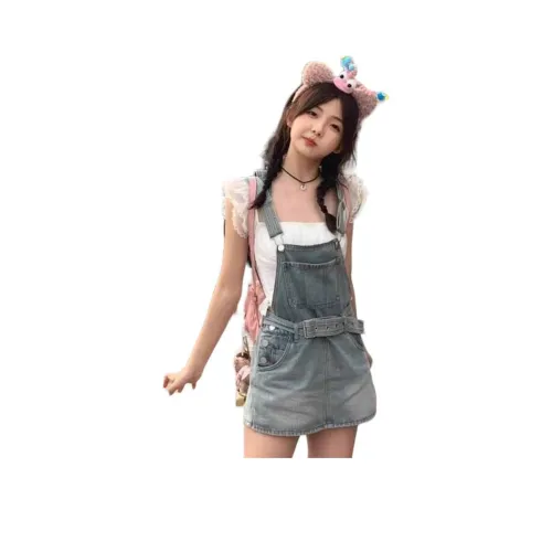 YEARNED Джинсовые короткие юбки Женские