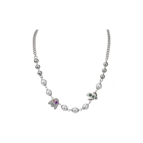 FOREVER MELODY Титановые стальные ожерелья мужские серебряные