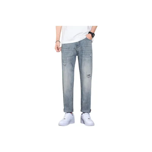 VUAS Серые Пыльно-голубые Унисекс Джинсы