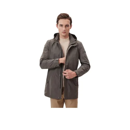 POSEMER Хаки Зеленый Мужской Тренч